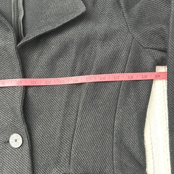 Anthropologie Sanctuary Womens Black Oversized Cotton Blend Boyfriend Blazer S - Picture 8 of 14